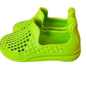Kids/Youth Neon Green Water Shoes - Slip-On Lightweight Aqua Shoes